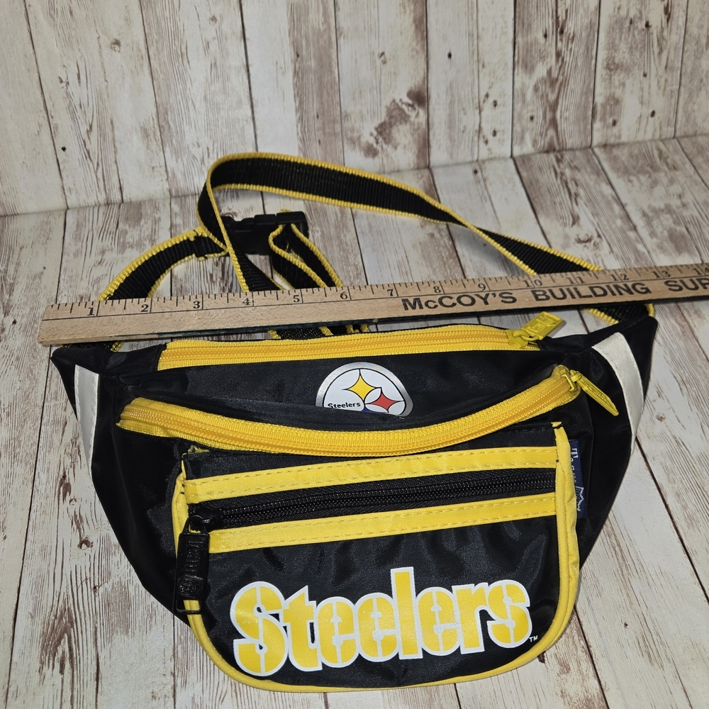 Pittsburgh Steelers Fanny Pack NFL Team A.D.S. Sports Fanny Pack Belt Bag Black - Picture 13 of 15